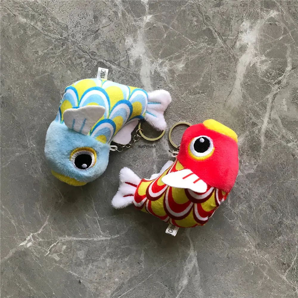 2Colors FISH Plush Stuffed Toy Doll , Keychain Pendant Wedding Bouquet TOY Gift DOLL