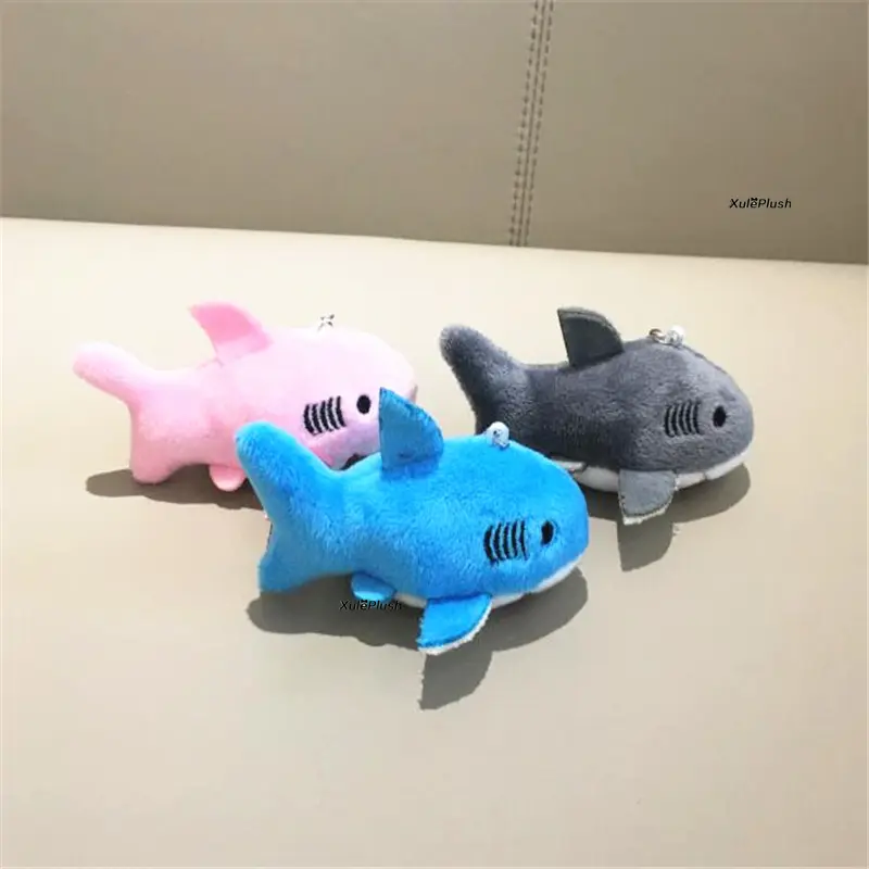 3Colors - Small 7CM And 18cm Shark DOLL , Plush Stuffed Animal Keychain Pendant Plush Toy