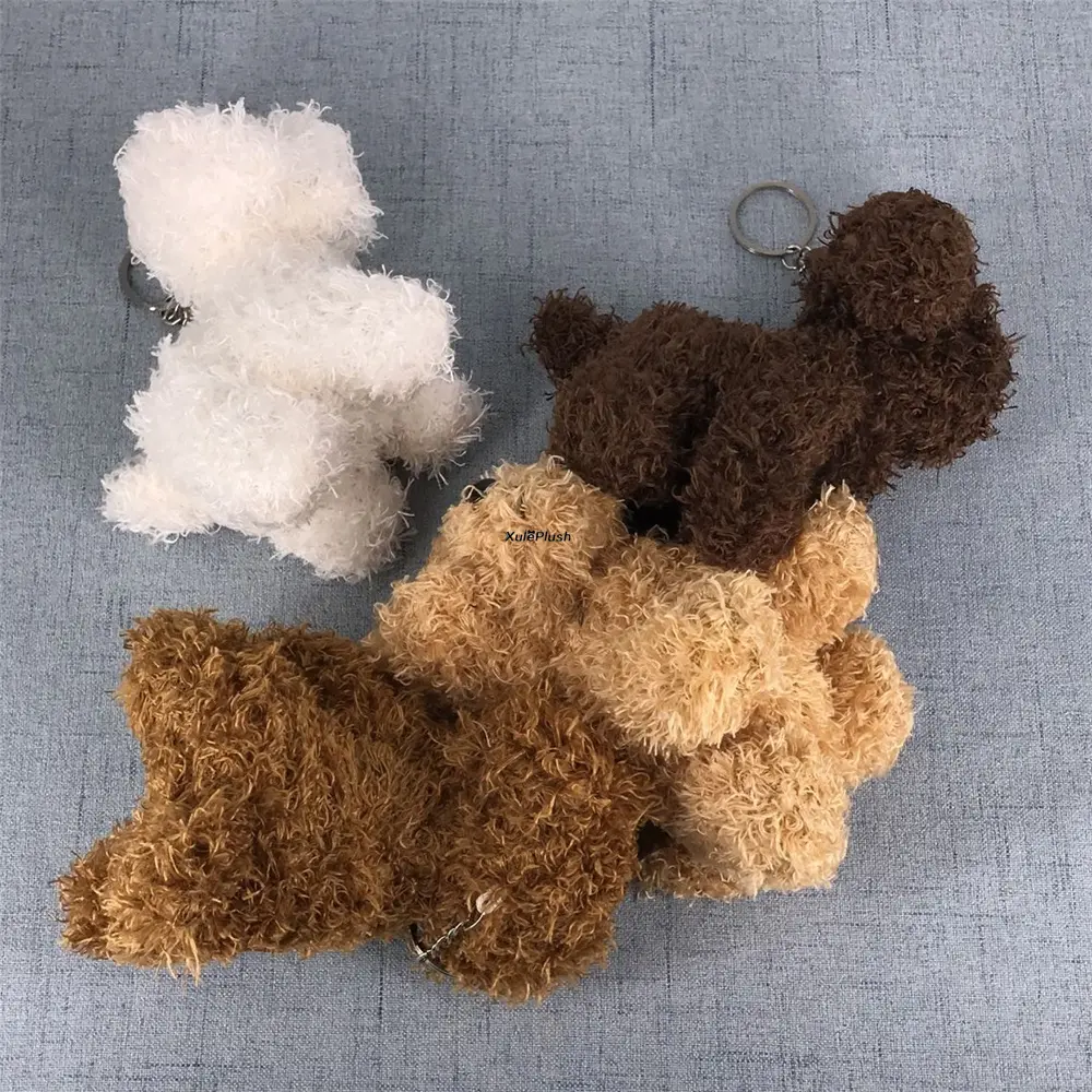 Cute Fluffy Plush Dog Toy , Keychain Pendant Animal Stuffed TOY