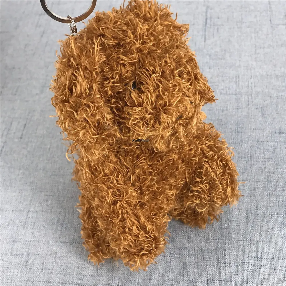Cute Fluffy Plush Dog Toy , Keychain Pendant Animal Stuffed TOY