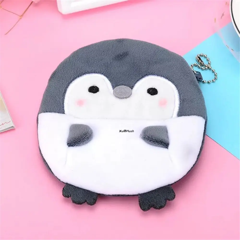 3Colors , New Penguin Plush Purse , 11CM Plush Toy Purse