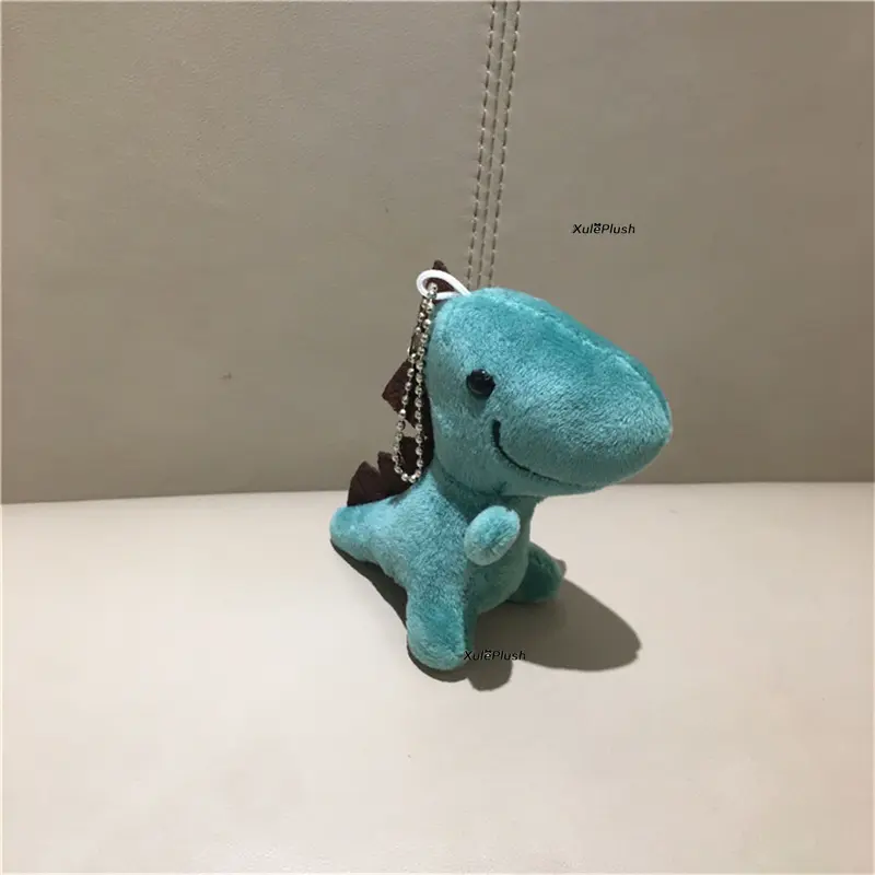 4Colors Small 6CM Dinosaur Stuffed Plush Key Chain Toy