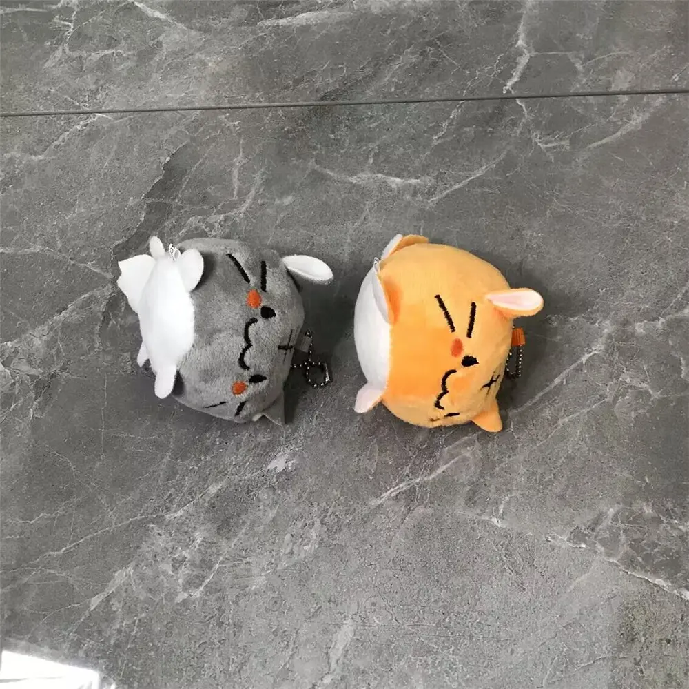 2Colors- New 6CM CAT Stuffed Animal Plush Toy Key Chain Doll