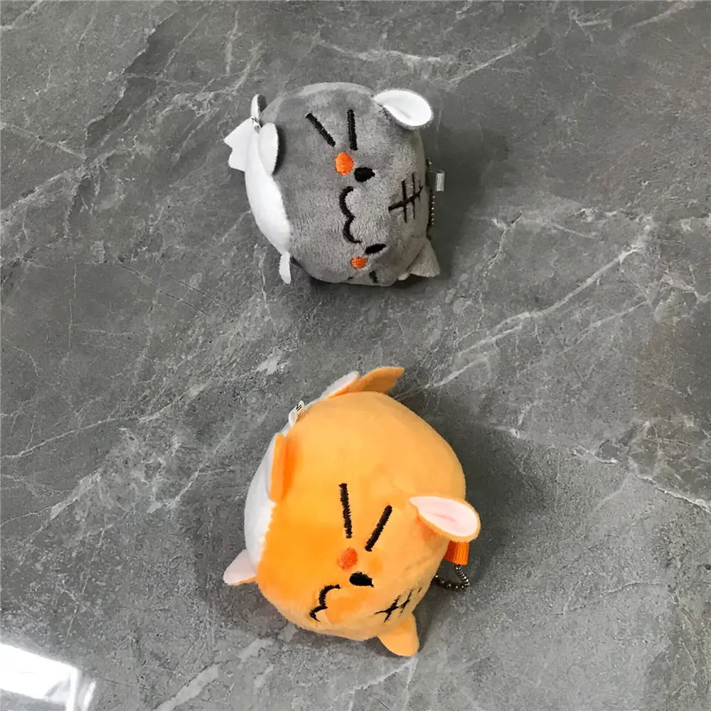 2Colors- New 6CM CAT Stuffed Animal Plush Toy Key Chain Doll