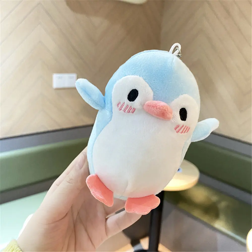 4Colors - 10CM Penguin Animal Key Chain Plush Toy , Stuffed Key Ring Plush Doll