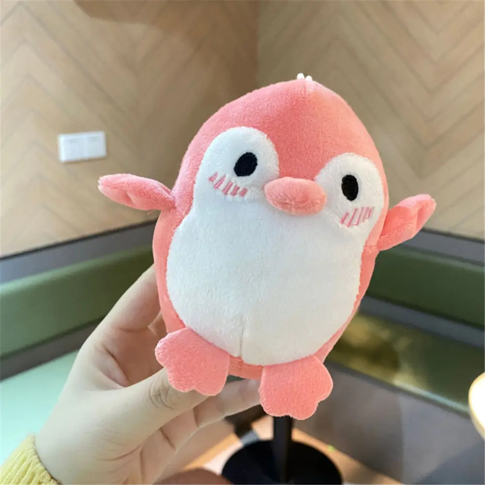 4Colors - 10CM Penguin Animal Key Chain Plush Toy , Stuffed Key Ring Plush Doll