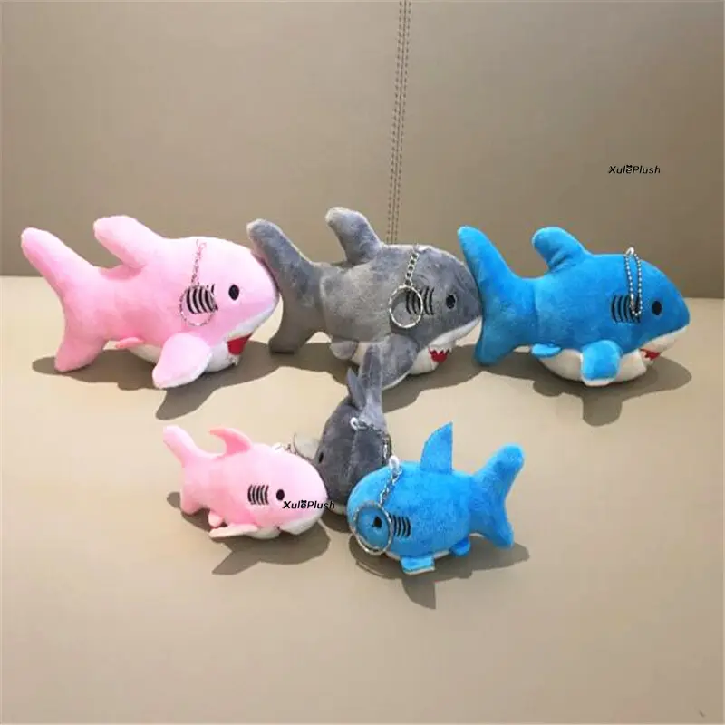 Shark Plush Toy - 2Sizes 18CM And Small 7CM Plush Stuffed Ocean Animal Kid's Gift Plush Doll
