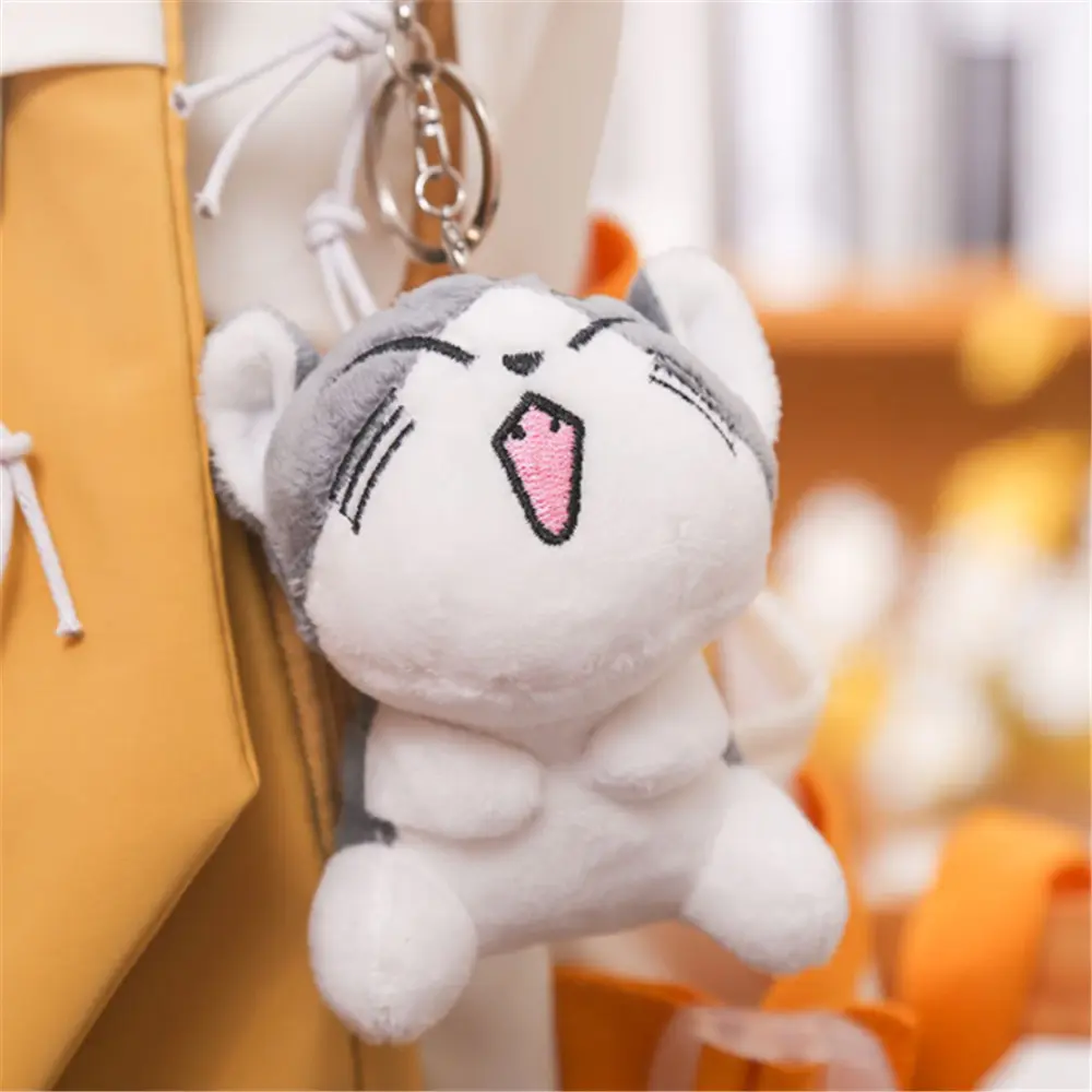 40PCS Mix Designs 10CM Plush Cat Doll ; Key Clip Pendant Gift Accessories Toy