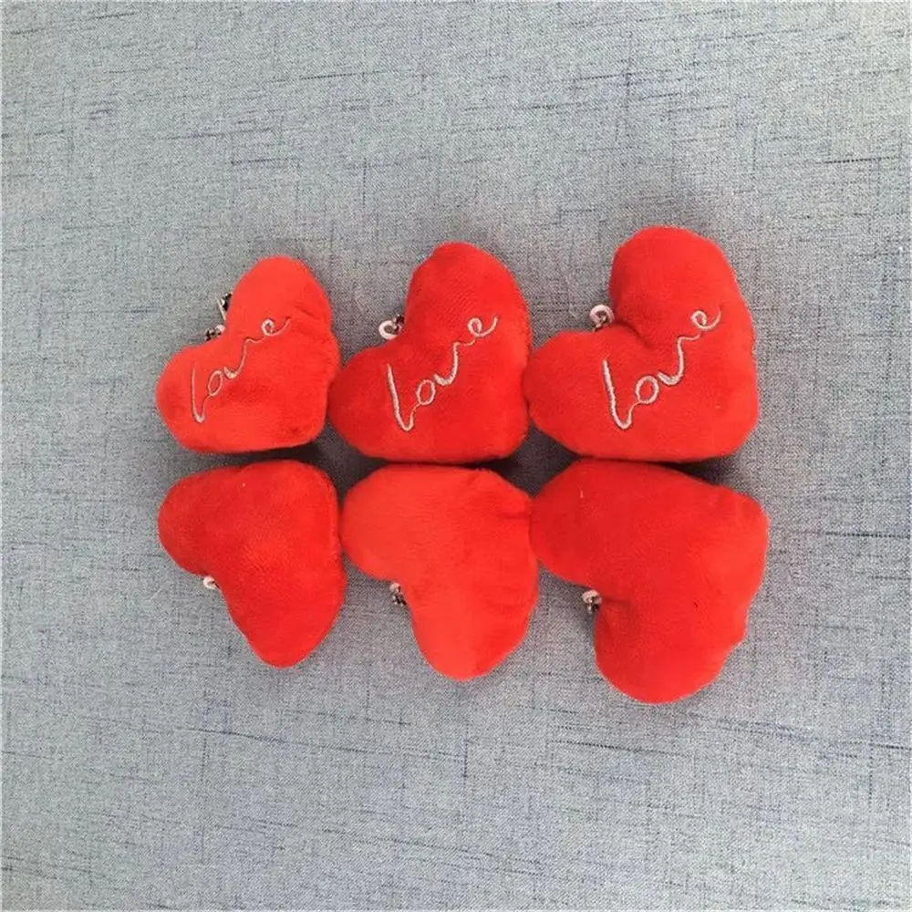 Wedding Love Heart Plush Little Keychain Toys