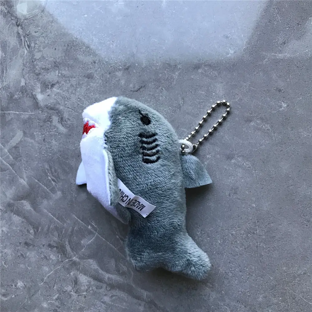 100PCS 8CM Shark Plush DOLL , Key Chain Gift Cute Stuffed Animal Doll