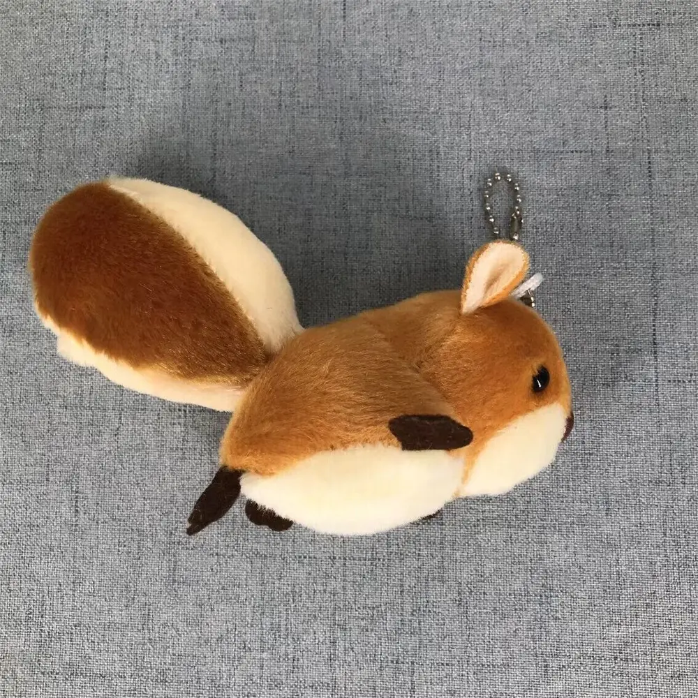 50PCS , 9CM Fluffy Squirrel Toy , Key Chain Gift , Stuffed Plush Animal Doll
