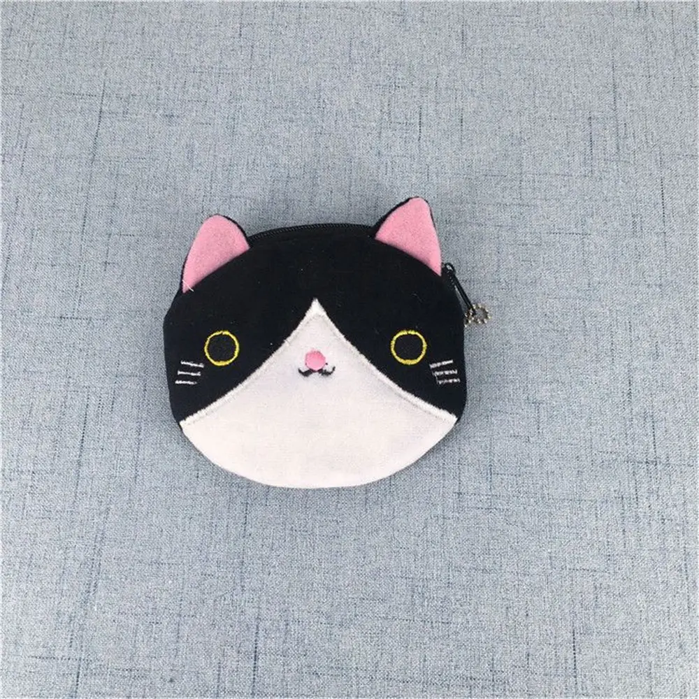 10CM Approx. Cat Plush Coin Purse , Plush Coin Bag Wallet