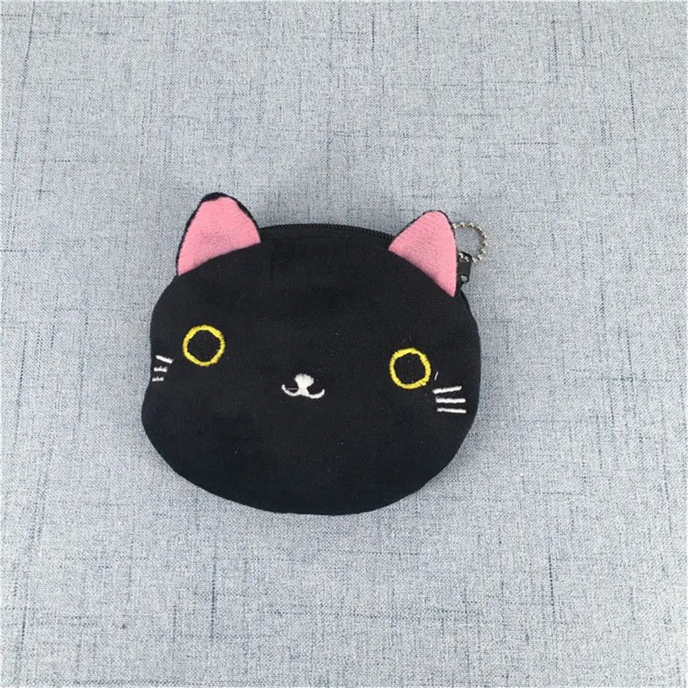 10CM Approx. Cat Plush Coin Purse , Plush Coin Bag Wallet