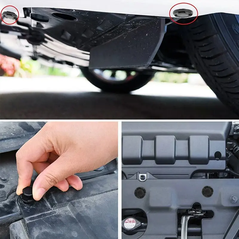 Car 8mm Hole Plastic Rivets Fastener Push Clip Black Auto Vehicle Door Trim Panel Retainer Fastener Car Accessories