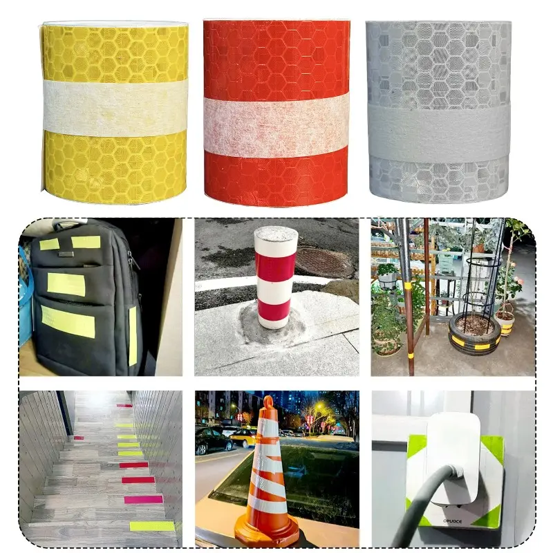3Meter Car Reflective Tape Auto Safety Warning Sticker Reflector Protective Strips Auto Film for Trucks Auto Motorcycle