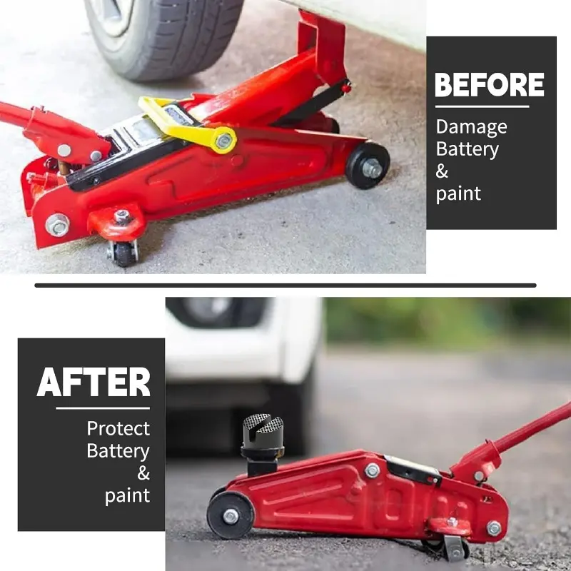 Car Lift Jack Stand Rubber Pads V-groove Car Jack Rubber Pad Anti-slip Rail Protector Support Block Heavy Duty for Auto Lift