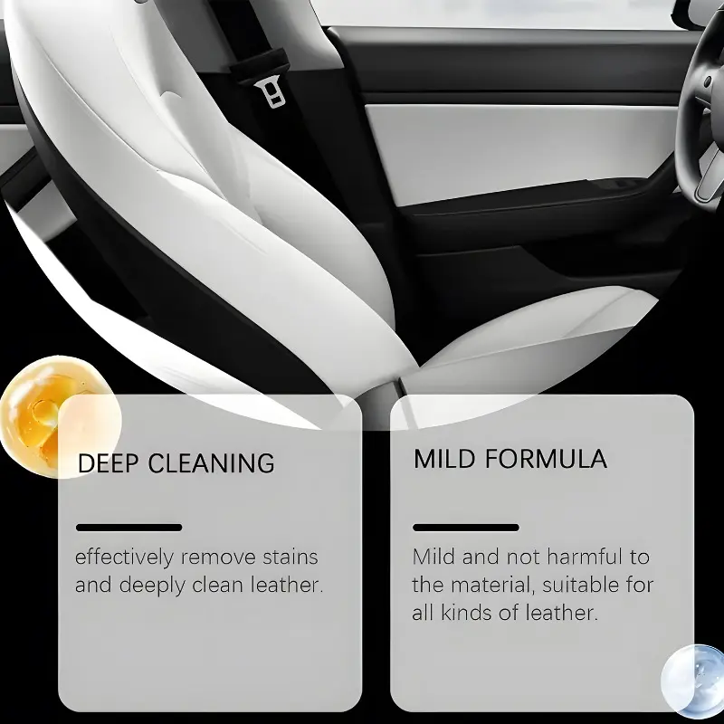 Car Leather Cleaning Cream Seat Maintenance Care Oil Leather Restoration Mink Oil Cream Leather Sofa Car Interior Polishing