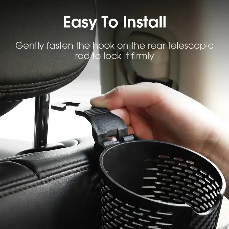 Car Cup Holder with Hook Car Door Seats Hanging Mount Drink Bottles Bracket Water Cup Storage Holders Auto Interior Accessories