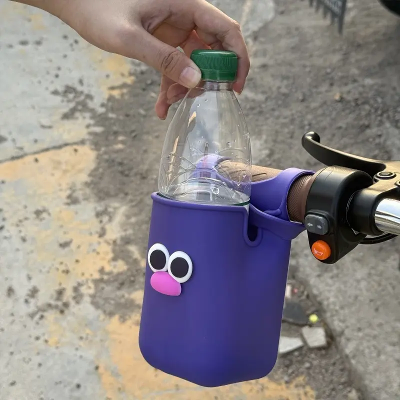 Motorcycle Bottle Holder Silicone Cup Holder Hang Mobile Phone Storage Bag for Bicycle Baby Stroller Water Cups Stand Organizing