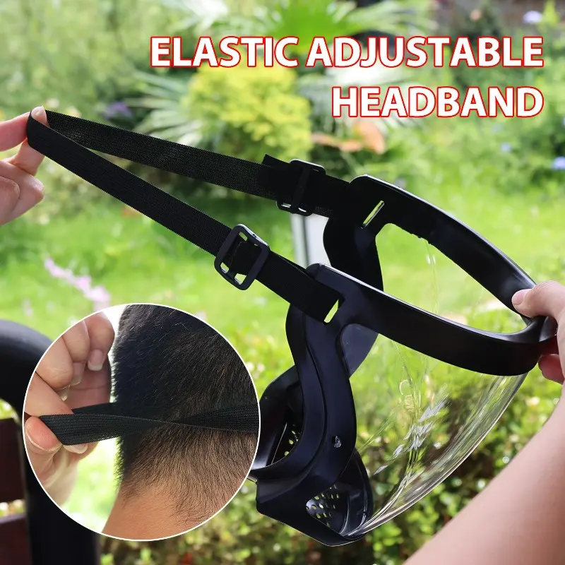 Motorcycle Mask Splashproof Transparent Facial Protector Face FaceMask Protective Outdoor Safety Mask Head Cover Work Protection