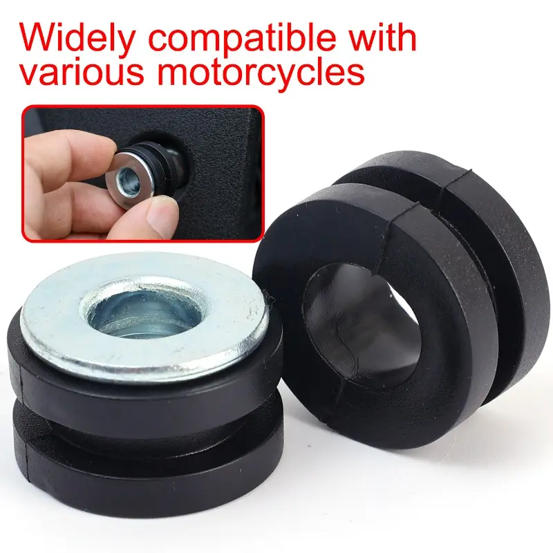 Universal Motorcycle Rubber Grommets Bolt Replacement for Honda for Suzuki for Kawasaki Fairing Rubber&Steel Washers