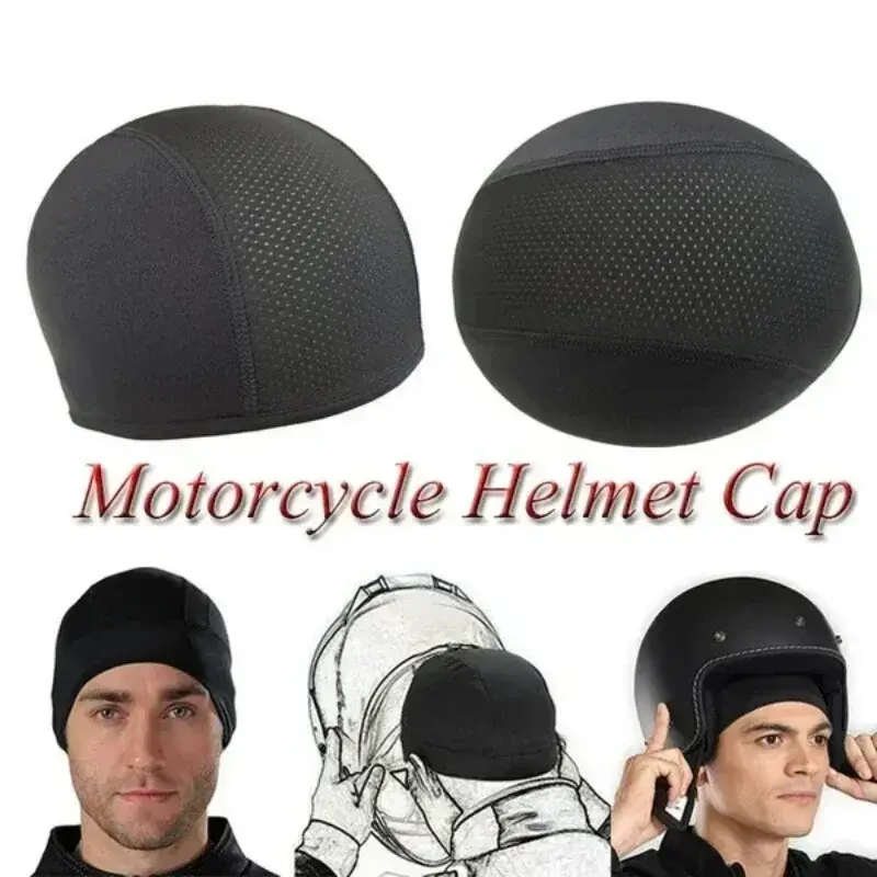 Quick-drying Cycling Helmet Hat Inner Cap Motorcycle Balaclavas Helmet Inner Sweat Wicking Hat for Men Women Sports Hat Caps