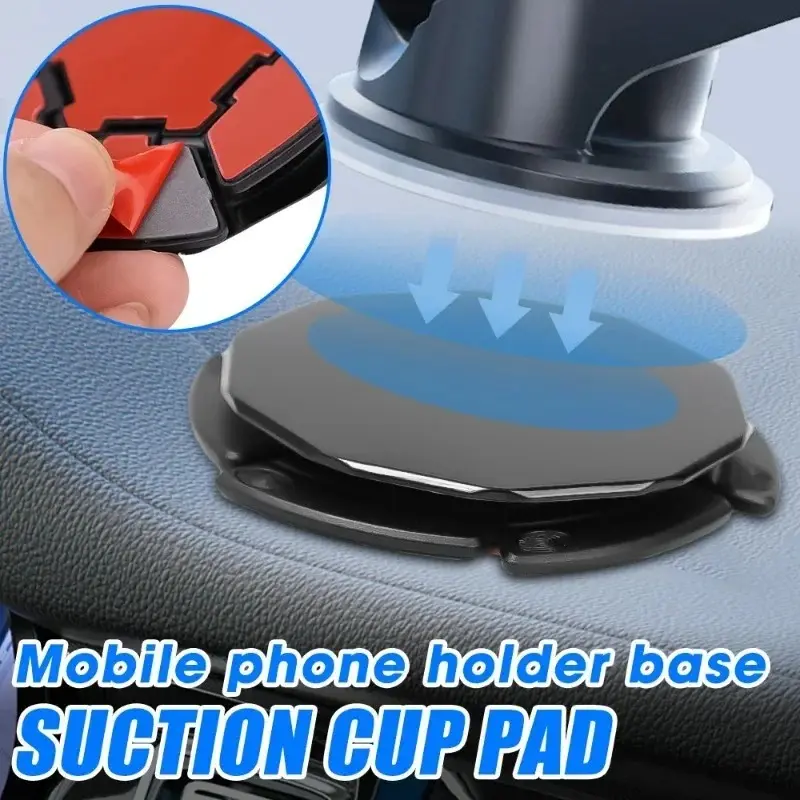 Suction Cup Spacer for Car Cell Phone Holder Strong Adhesive Base Center Console Dashboard Mounting Plate Cell Phone Holder Pad