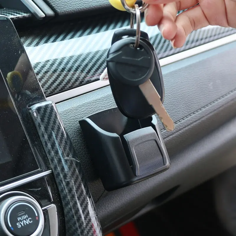 Back Adhesive Organizer Box for Dashboard Space Saving Car Dashboard Key Storage Box Reusable Car Stowing Tidying Accessories