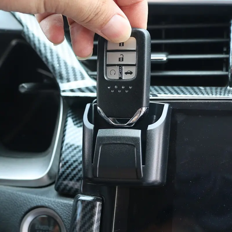 Back Adhesive Organizer Box for Dashboard Space Saving Car Dashboard Key Storage Box Reusable Car Stowing Tidying Accessories
