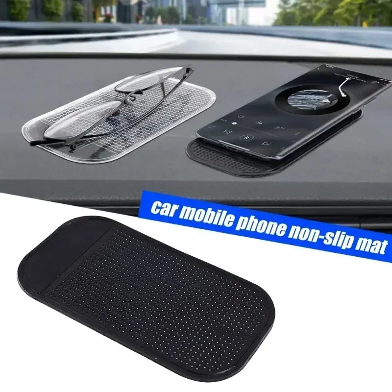 4/1pcs Car Dashboard Silicone Anti-Slip Pad Phone Storage Holder Car Interior Storage Non-Slip  Sticky Pad  Phone Mount
