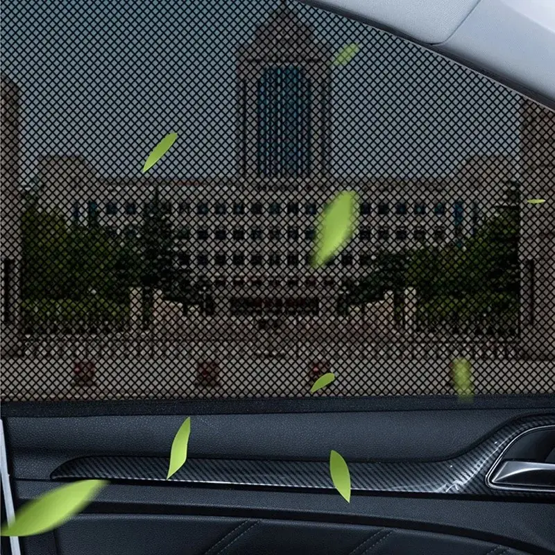 2/4pcs Car Curtains Sunshade Curtains Summer Essential Sunscreen Anti-mosquito Sunshade Curtains Car Cool and Safe