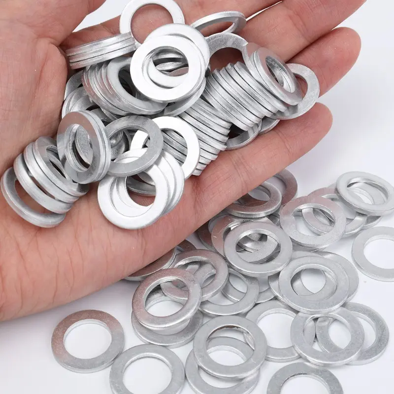 14mm Aluminum Oil Drain Plug Crush Washer Set Non-Slip for Lasting Sealing Car Exterior Accessories for Oil Change Compatible