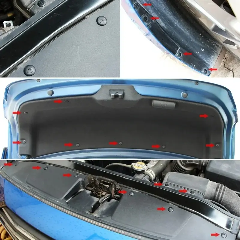 Universal Car Fasteners Buckle Bumper Plastic Rivets Fender Bumper Screw Clip Fastener 8mm Hole Push Pin Clips Auto Accessories