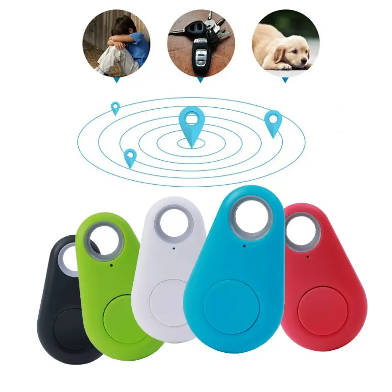 Mini Fashion Smart Dog Pets Bluetooth 4.0 GPS Tracker Anti-lost Alarm Tag Wireless Child Bag Wallet Key Finder Locator