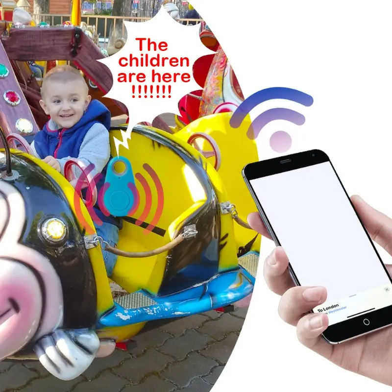 Mini Fashion Smart Dog Pets Bluetooth 4.0 GPS Tracker Anti-lost Alarm Tag Wireless Child Bag Wallet Key Finder Locator