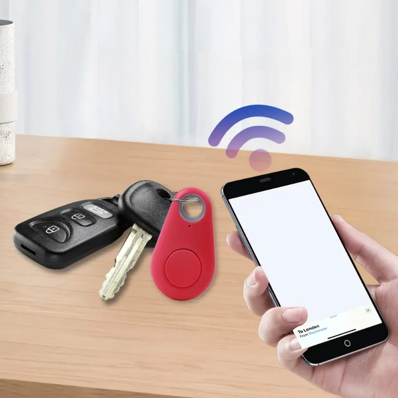 Mini Fashion Smart Dog Pets Bluetooth 4.0 GPS Tracker Anti-lost Alarm Tag Wireless Child Bag Wallet Key Finder Locator