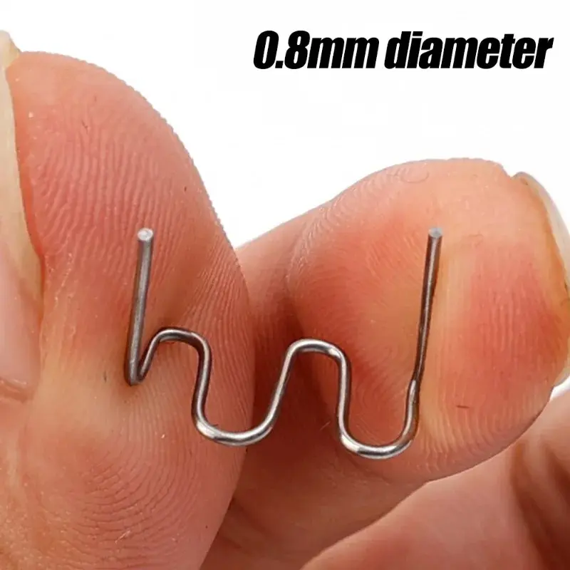0.8mm Hot Stapler Staples for Car Bumper Plastic Welder Automotive Repair Kit Hot Stapler Welding Soldering Tools 100pcs