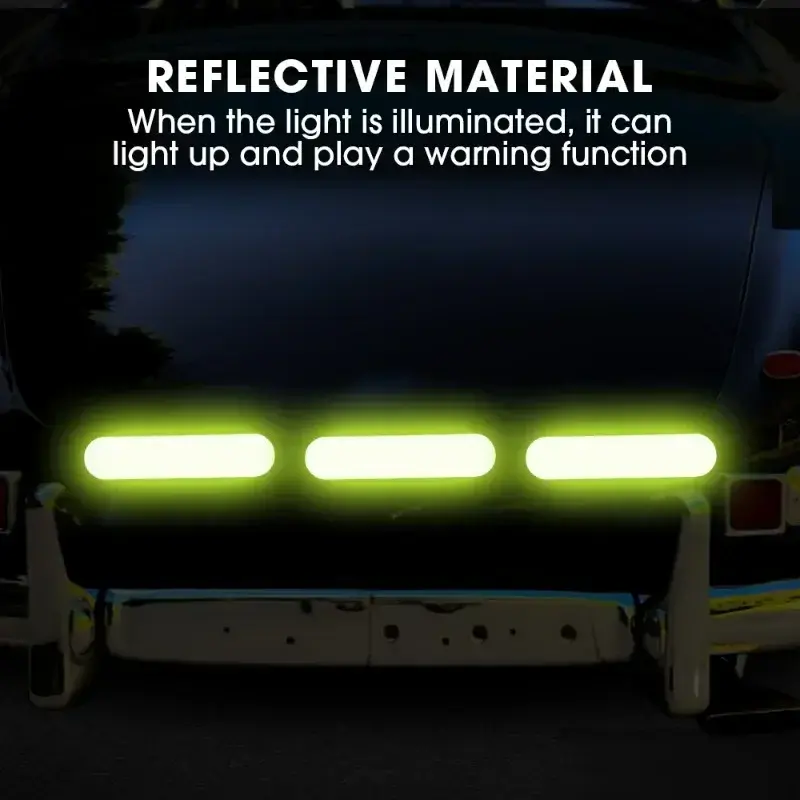 10-60Pcs Universal Safety Warning Reflective Stickers for Car Reflect All Light Sources Motorcycle Helmet Stickers Car Parts