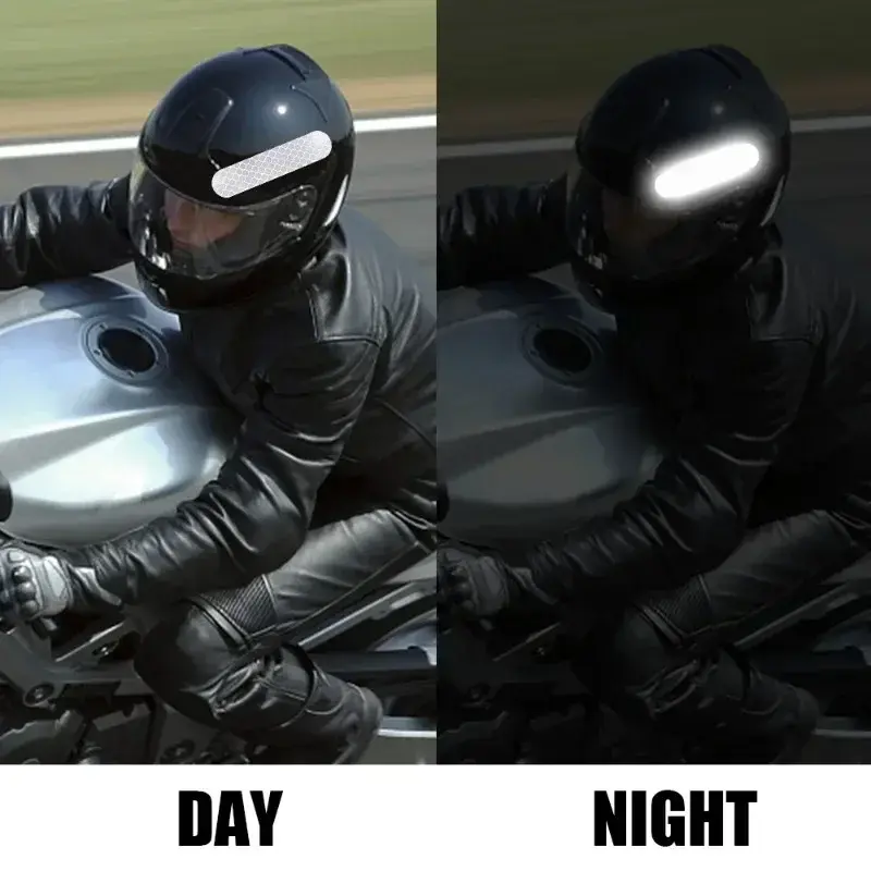 10-60Pcs Universal Safety Warning Reflective Stickers for Car Reflect All Light Sources Motorcycle Helmet Stickers Car Parts