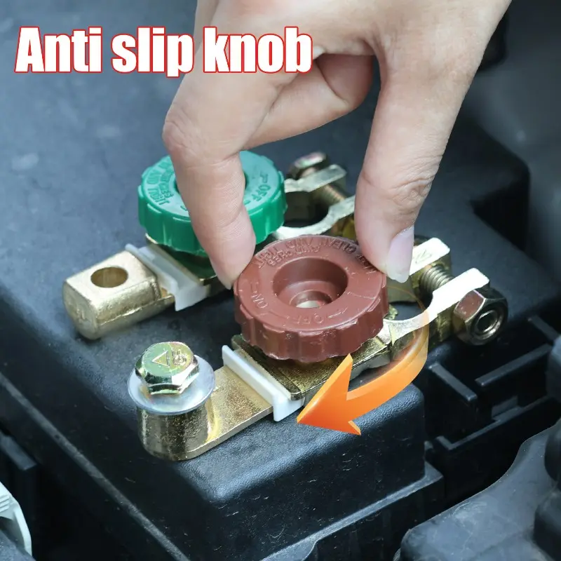 Universal Car Battery Switch Terminal Parts Battery Disconnect Isolator Cut Off Switch Protector Automotive Accessories