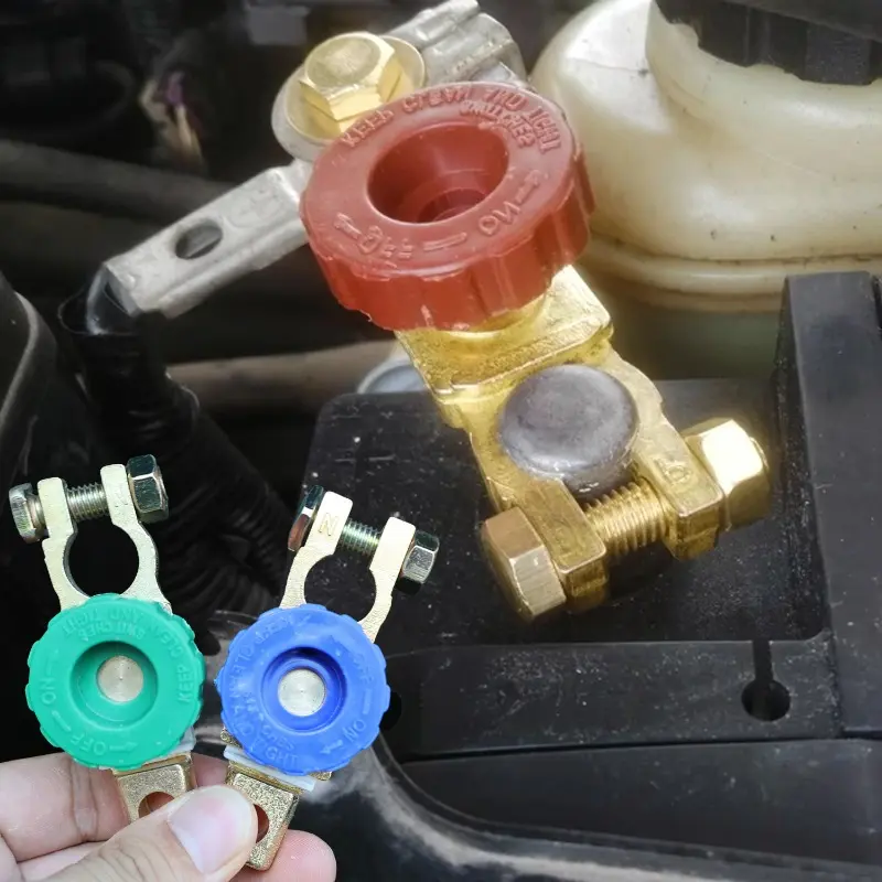 Universal Car Battery Switch Terminal Parts Battery Disconnect Isolator Cut Off Switch Protector Automotive Accessories