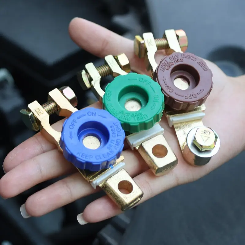 Universal Car Battery Switch Terminal Parts Battery Disconnect Isolator Cut Off Switch Protector Automotive Accessories