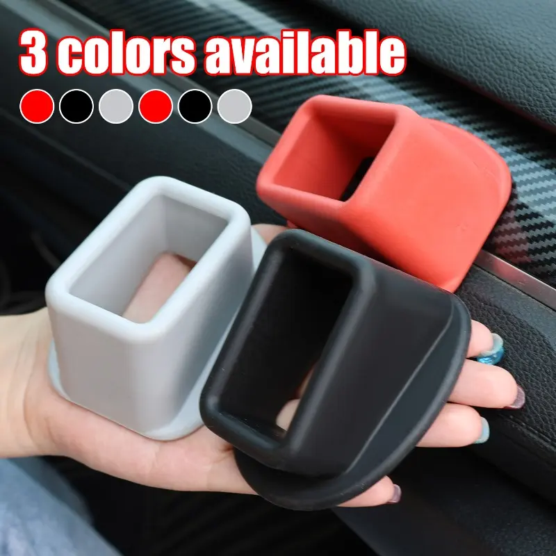 Car Seat Belt Buckle Cover Universal Seat Belt Slot Fastener Socket EVA Anti-collision Protection Cover Interior Modification