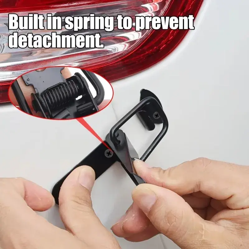 2Pcs Fastener Clip Universal Security Hook Lock Clip Kit Bumper Quick Release Hook Lock Clip Alloy Mount Hood Pin Bonnet Lock