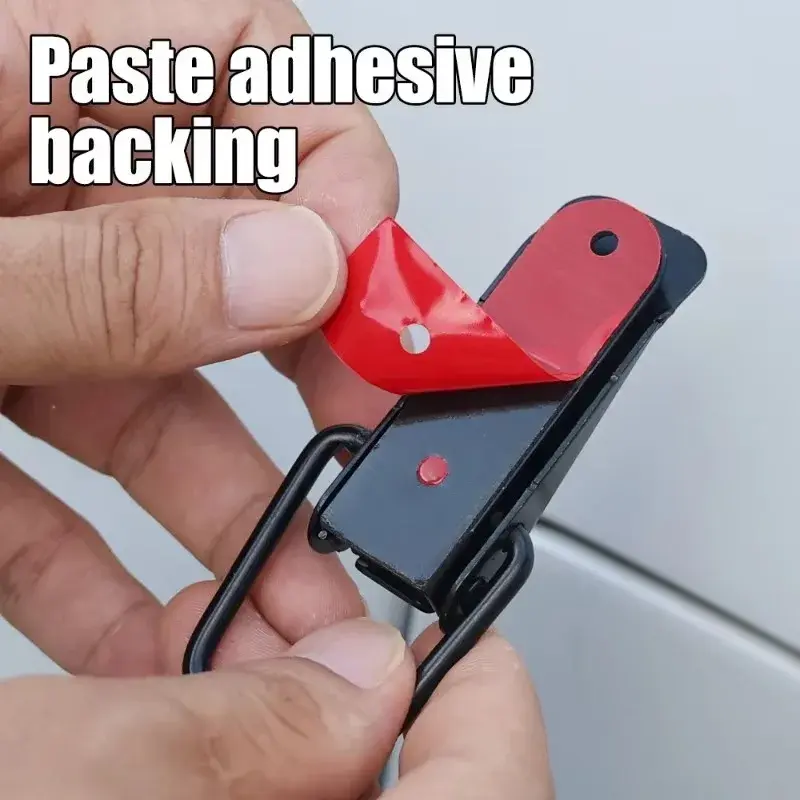 2Pcs Fastener Clip Universal Security Hook Lock Clip Kit Bumper Quick Release Hook Lock Clip Alloy Mount Hood Pin Bonnet Lock