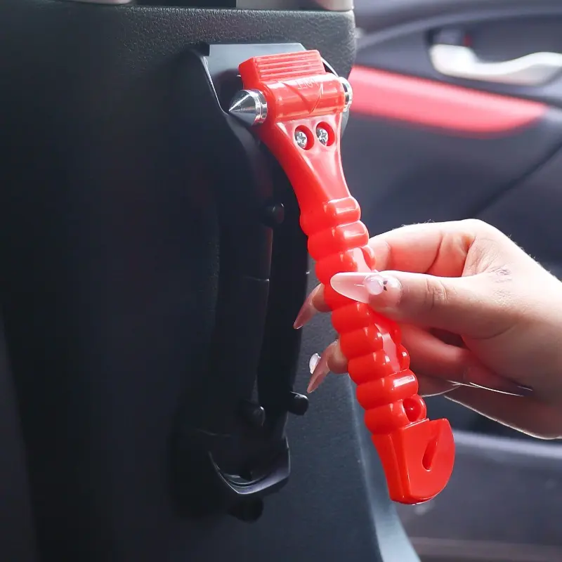 1/2PCS Safety Hammer Camping Driving Car Seat Belt Cutter 2-in-1 Emergency Break Window Glass Punch Survival Life Rescue Tools