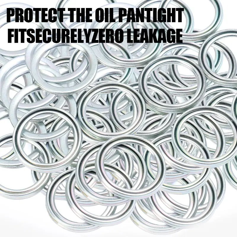 Car Oil Pan Drain Gasket Seal Transmission Oil Drain Plug Gaskets for Toyota Lexus Subaru Differential Seal Gasket 12157-10010
