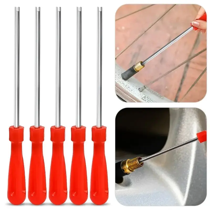 Extended Length Valve Core Wrench Screwdriver Removal Tool for Car Bike Motorbike Truck Tyre Valves Stem Repair Tools