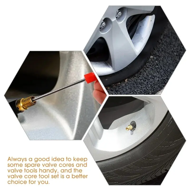 Extended Length Valve Core Wrench Screwdriver Removal Tool for Car Bike Motorbike Truck Tyre Valves Stem Repair Tools