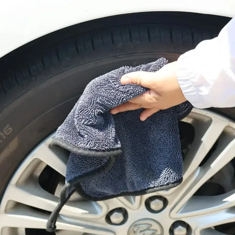 Car Wash Towel Microfiber Double-Sided Ultra Absorbent Car Wash Cloth Cleaning Drying Towel Washing Accessorie